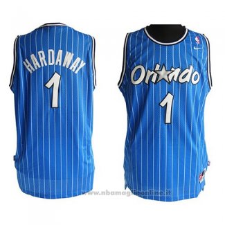 Maglia Orlando Magic Anfernee Hardaway NO 1 Throwback Blu